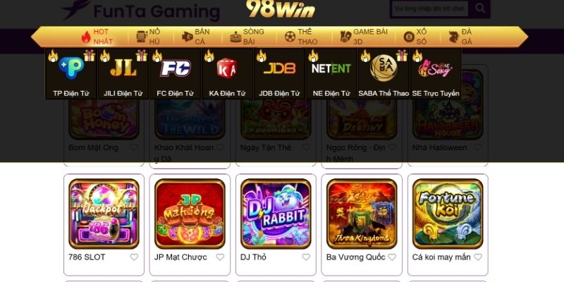 98win hợp tác với Funta
