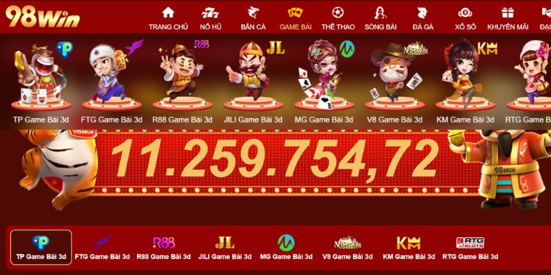 Top những game bài 98Win chất lượng